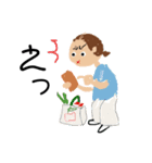 女性の日常生活の絵のスタンプ（個別スタンプ：13）
