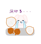 うさぎandフード（個別スタンプ：25）