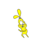 しあわせ黄色いうさぎhappy yellow Rabbit（個別スタンプ：2）