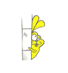 しあわせ黄色いうさぎhappy yellow Rabbit（個別スタンプ：3）