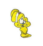 しあわせ黄色いうさぎhappy yellow Rabbit（個別スタンプ：5）