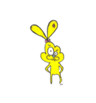 しあわせ黄色いうさぎhappy yellow Rabbit（個別スタンプ：7）