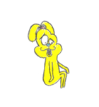 しあわせ黄色いうさぎhappy yellow Rabbit（個別スタンプ：9）