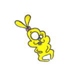 しあわせ黄色いうさぎhappy yellow Rabbit（個別スタンプ：10）