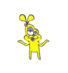 しあわせ黄色いうさぎhappy yellow Rabbit（個別スタンプ：11）