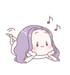 ラベンダーヘアの女の子（個別スタンプ：13）