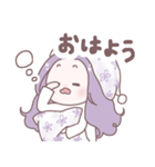 ラベンダーヘアの女の子（個別スタンプ：20）