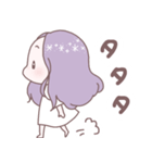 ラベンダーヘアの女の子（個別スタンプ：22）