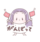 ラベンダーヘアの女の子（個別スタンプ：24）
