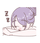 ラベンダーヘアの女の子（個別スタンプ：32）
