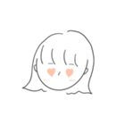女の子と、ときどき動物（個別スタンプ：5）