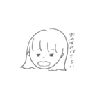 女の子と、ときどき動物（個別スタンプ：6）