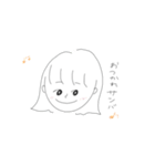 女の子と、ときどき動物（個別スタンプ：11）