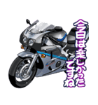 400ccスポーツバイク5(車バイクシリーズ)（個別スタンプ：32）