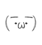 手書き顔もじ（個別スタンプ：12）
