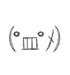 手書き顔もじ（個別スタンプ：25）