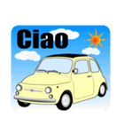 クラシック車のイタリア語スタンプ(黄1)（個別スタンプ：2）