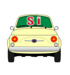 クラシック車のイタリア語スタンプ(黄1)（個別スタンプ：8）