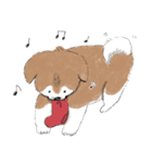 ぽわぽわ秋田犬（個別スタンプ：40）