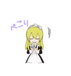 金髪のメイドっぽいスタンプ（個別スタンプ：11）