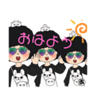 アフロ三姉妹（個別スタンプ：1）