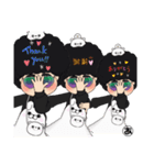 アフロ三姉妹（個別スタンプ：3）