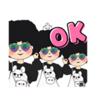 アフロ三姉妹（個別スタンプ：4）