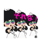 アフロ三姉妹（個別スタンプ：11）