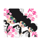 アフロ三姉妹（個別スタンプ：18）