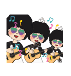アフロ三姉妹（個別スタンプ：21）