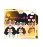 アフロ三姉妹（個別スタンプ：32）