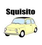 クラシック車のイタリア語スタンプ(黄2)（個別スタンプ：16）
