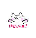 目、開かない優しいネコさん（個別スタンプ：1）