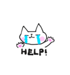 目、開かない優しいネコさん（個別スタンプ：2）