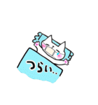 目、開かない優しいネコさん（個別スタンプ：33）
