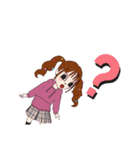 ピンク色好き女子のスタンプ（個別スタンプ：8）