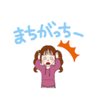 ピンク色好き女子のスタンプ（個別スタンプ：16）