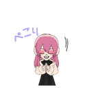 ピンク色好き女子のスタンプ（個別スタンプ：26）