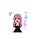 ピンク色好き女子のスタンプ（個別スタンプ：27）