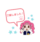 ピンク色好き女子のスタンプ（個別スタンプ：34）