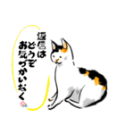 三毛猫メィちゃんスタンプ、敬語と感情（個別スタンプ：7）