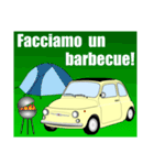 クラシック車のイタリア語スタンプ(黄3)（個別スタンプ：6）