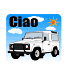 4WD乗りの為のイタリア語スタンプ(white1)（個別スタンプ：2）