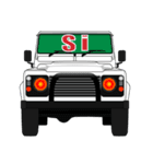 4WD乗りの為のイタリア語スタンプ(white1)（個別スタンプ：8）