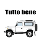 4WD乗りの為のイタリア語スタンプ(white1)（個別スタンプ：23）