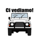 4WD乗りの為のイタリア語スタンプ(white2)（個別スタンプ：5）