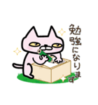 さわがしいピンク色の猫2（個別スタンプ：10）