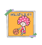 《敬語編》アフロヘアーのcuteなココちゃん（個別スタンプ：17）
