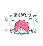 《敬語編》アフロヘアーのcuteなココちゃん（個別スタンプ：24）