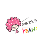 《敬語編》アフロヘアーのcuteなココちゃん（個別スタンプ：39）